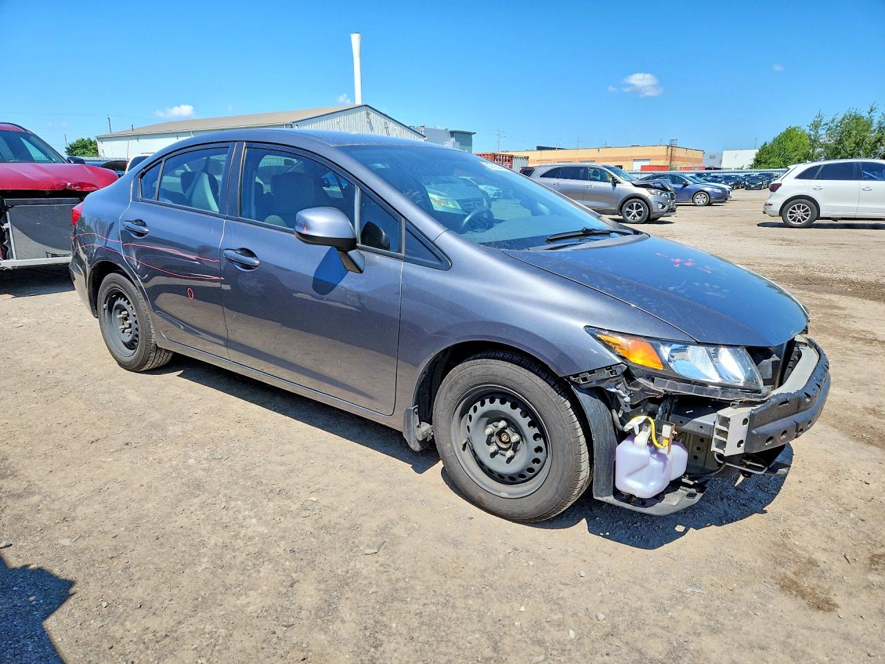 2012 Honda Civic Lx Gray vin: 2HGFB2F40CH110526