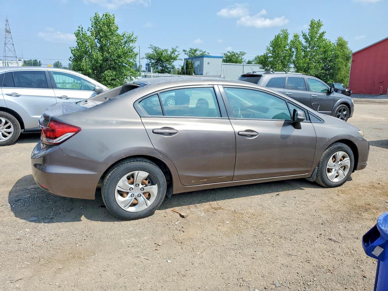 2013 Honda Civic Lx Brown vin: 2HGFB2F40DH021976