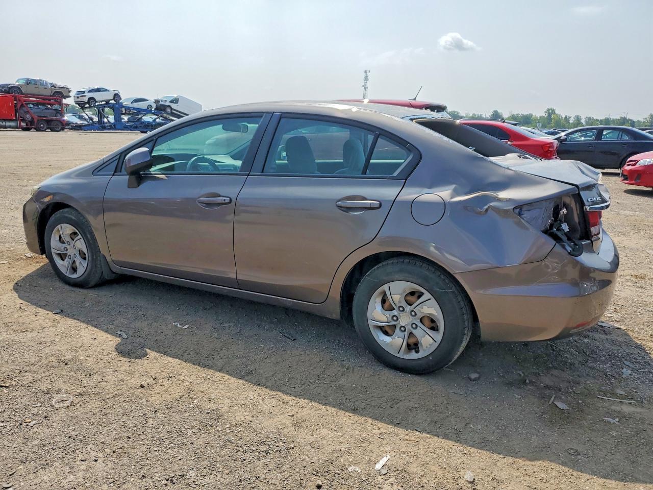 2013 Honda Civic Lx Brown vin: 2HGFB2F40DH021976