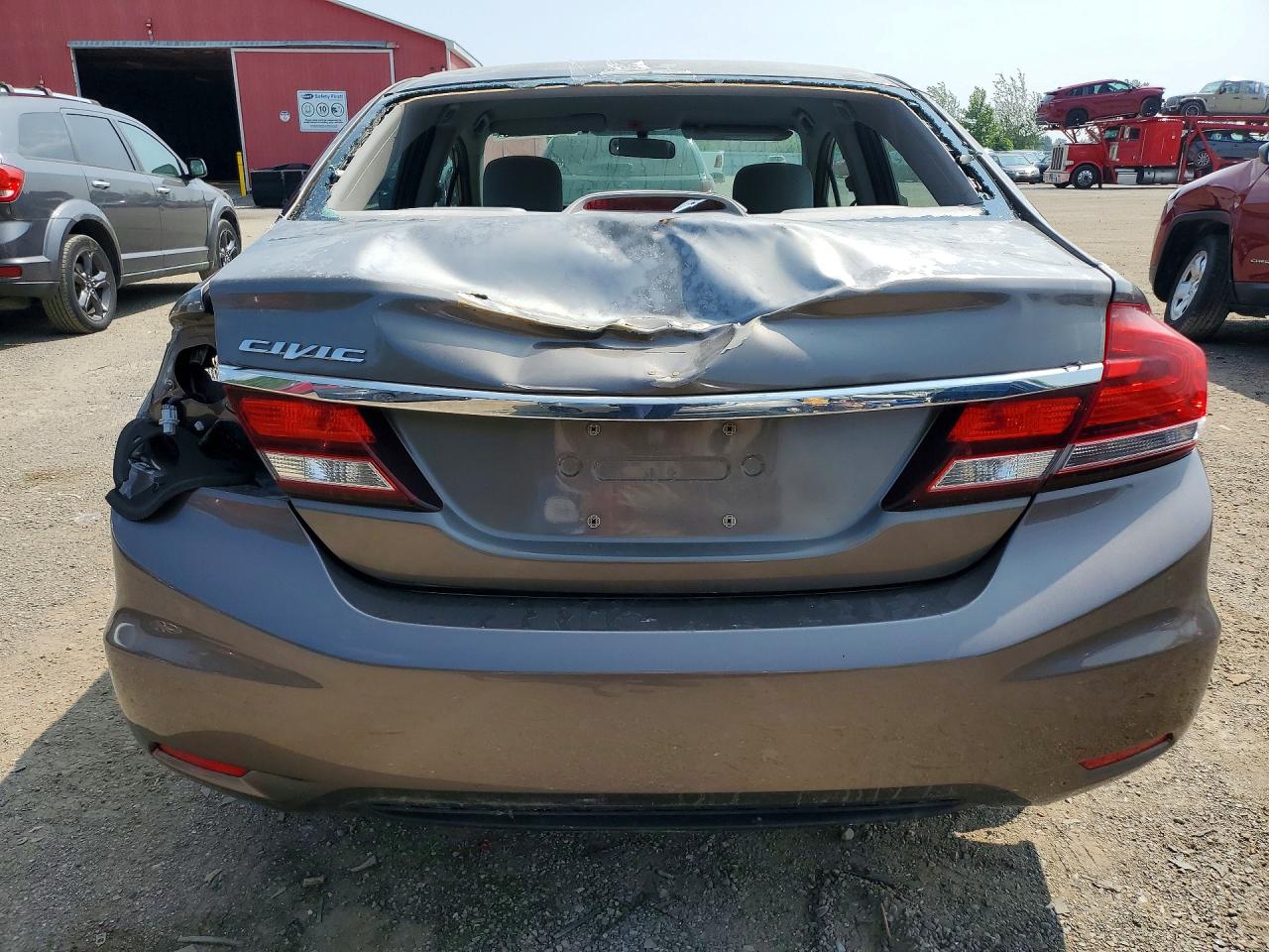 2013 Honda Civic Lx Brown vin: 2HGFB2F40DH021976