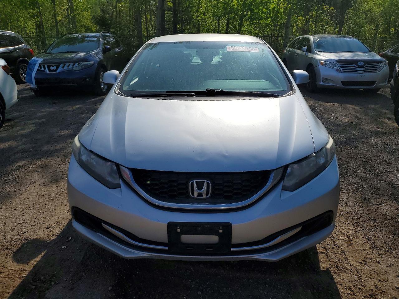 2013 Honda Civic Lx Silver vin: 2HGFB2F40DH041810