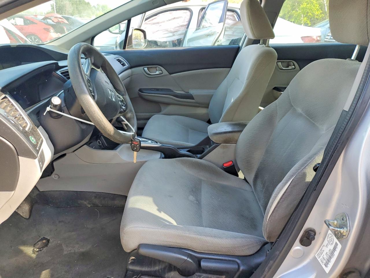 2013 Honda Civic Lx Silver vin: 2HGFB2F40DH041810