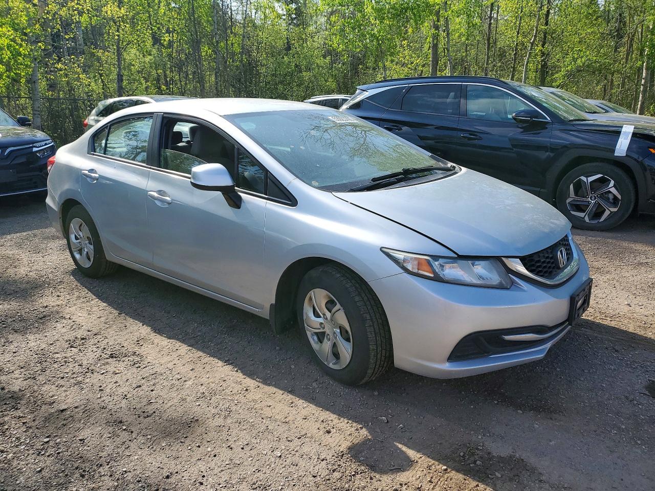 2013 Honda Civic Lx Silver vin: 2HGFB2F40DH041810