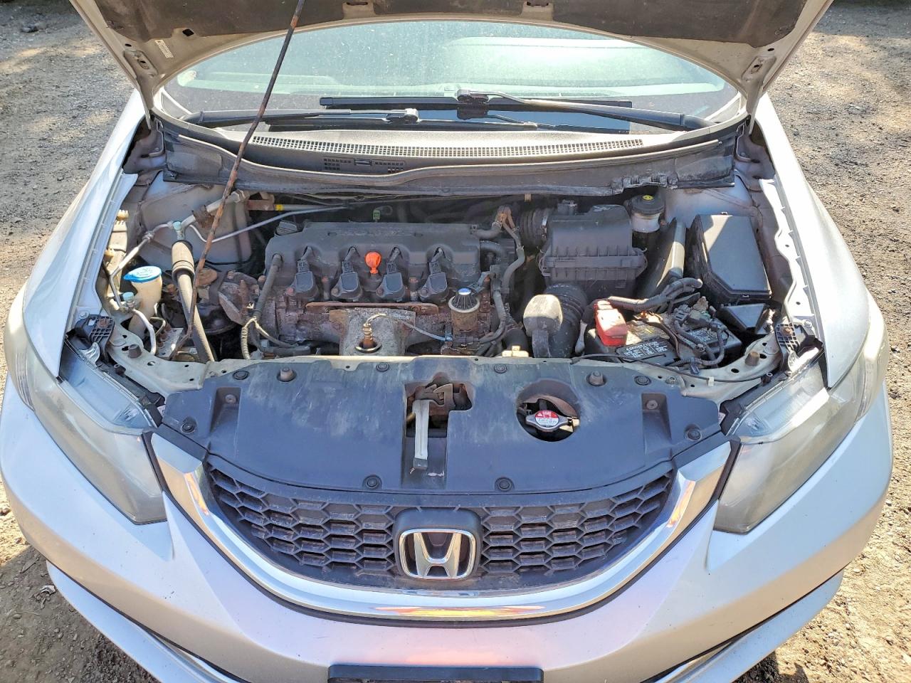 2013 Honda Civic Lx Silver vin: 2HGFB2F40DH041810