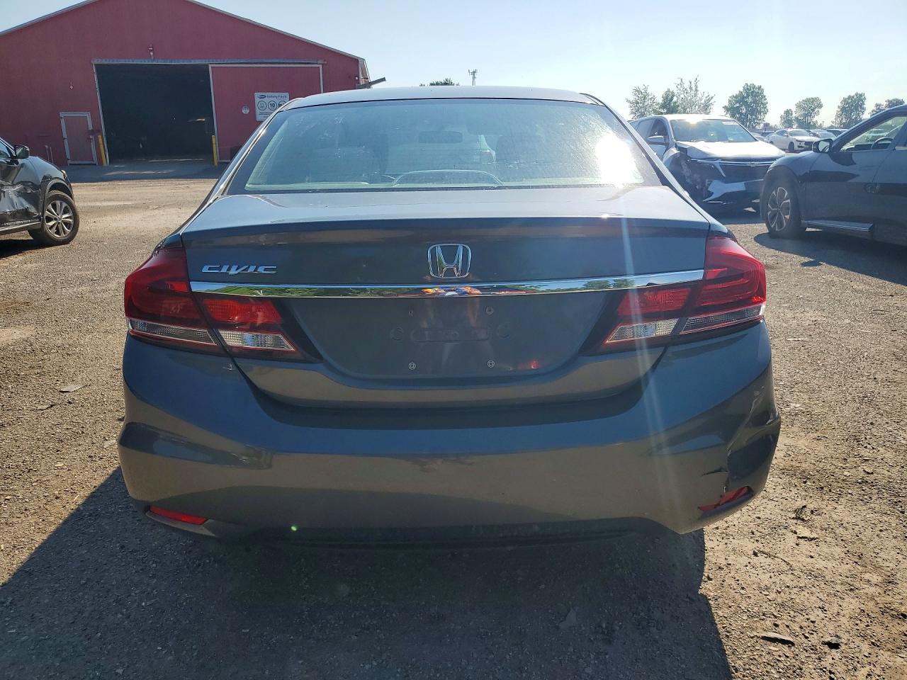 2013 Honda Civic Lx Gray vin: 2HGFB2F40DH105697