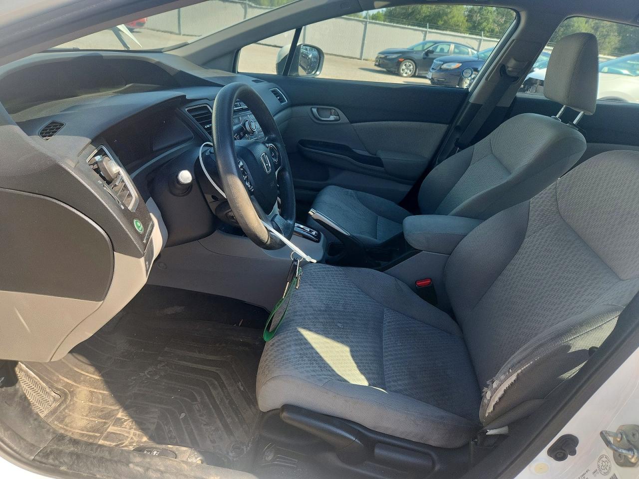 2014 Honda Civic Lx White vin: 2HGFB2F40EH002491