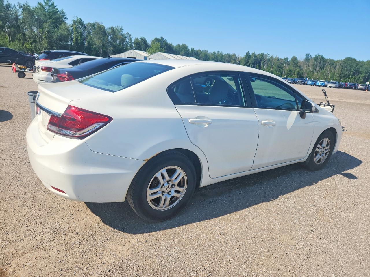 2014 Honda Civic Lx White vin: 2HGFB2F40EH002491