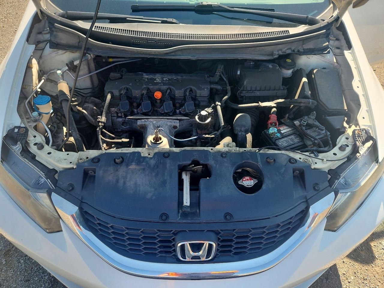 2014 Honda Civic Lx White vin: 2HGFB2F40EH002491
