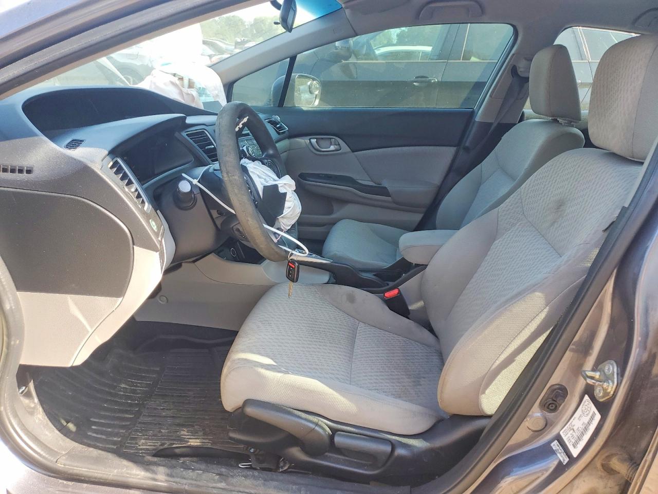 2014 Honda Civic Lx Gray vin: 2HGFB2F40EH017766