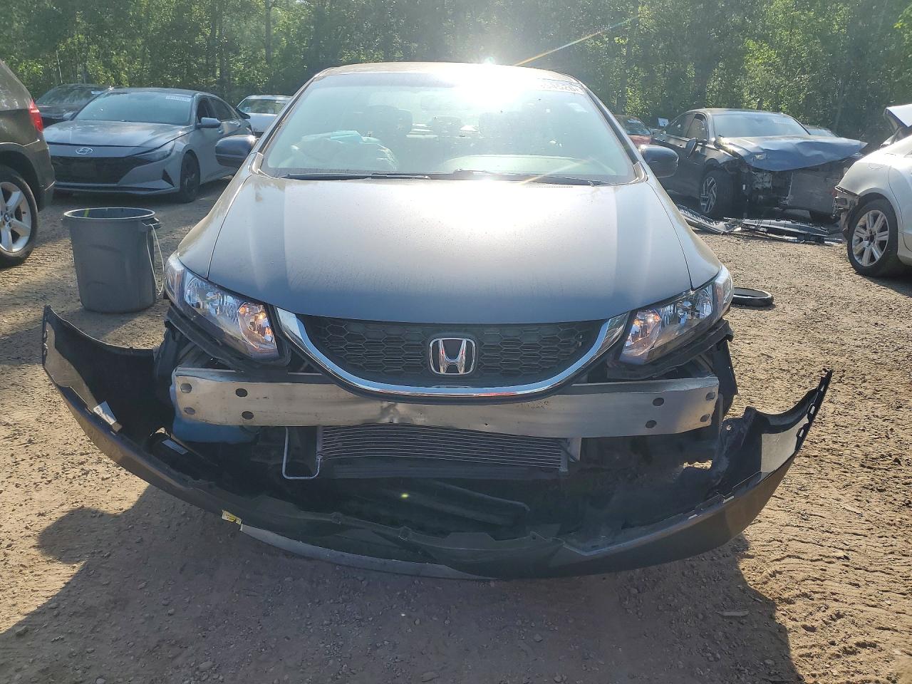 2014 Honda Civic Lx Gray vin: 2HGFB2F40EH017766