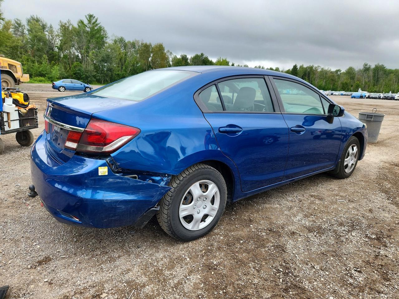 2015 Honda Civic Lx Blue vin: 2HGFB2F40FH005926