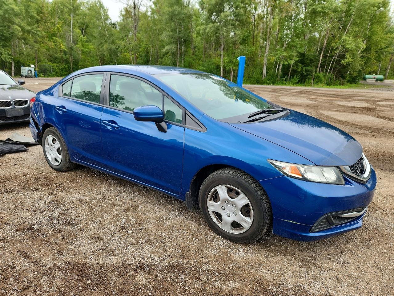 2015 Honda Civic Lx Blue vin: 2HGFB2F40FH005926