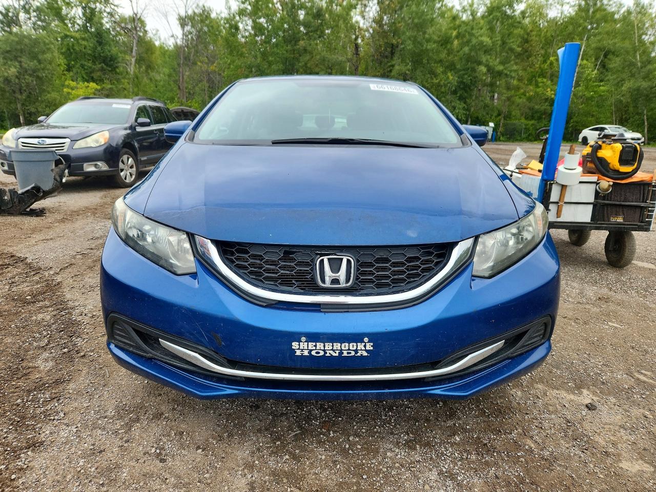 2015 Honda Civic Lx Blue vin: 2HGFB2F40FH005926