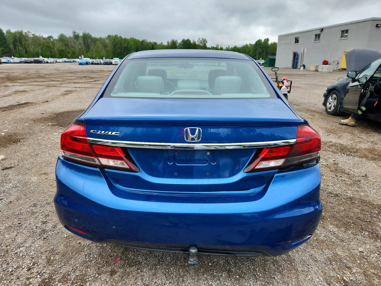 2015 Honda Civic Lx Blue vin: 2HGFB2F40FH005926
