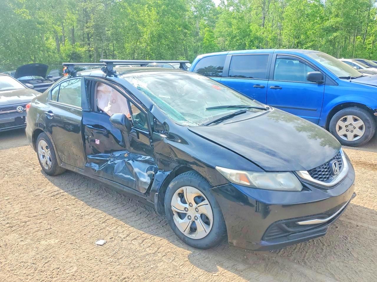 2015 Honda Civic Lx Black vin: 2HGFB2F40FH028039