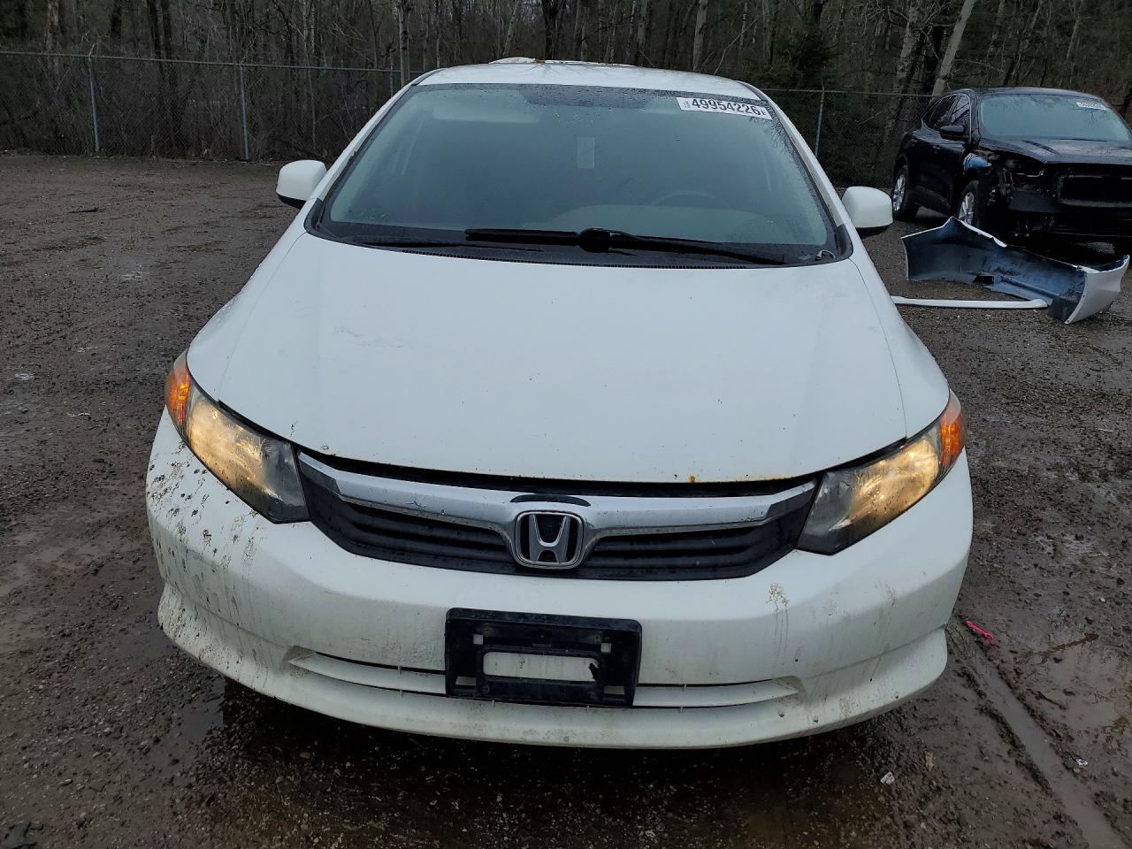 2012 Honda Civic Lx White vin: 2HGFB2F41CH112186