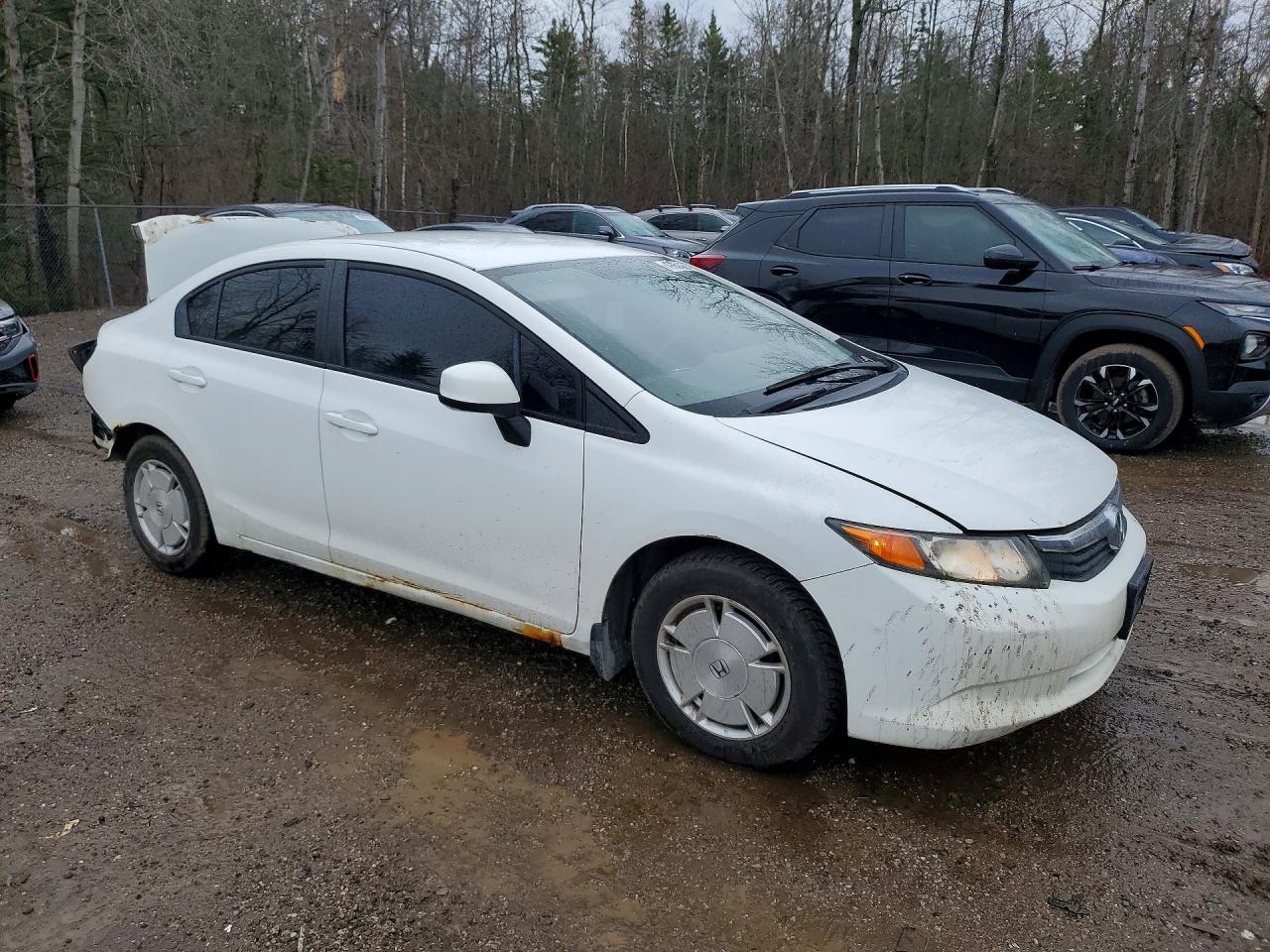 2012 Honda Civic Lx White vin: 2HGFB2F41CH112186