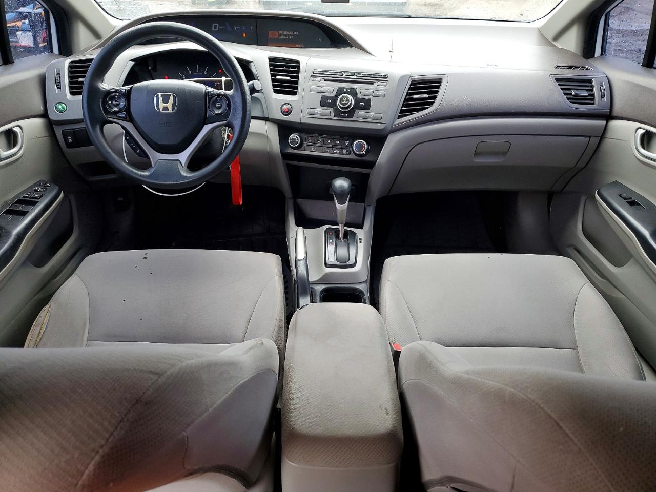 2012 Honda Civic Lx White vin: 2HGFB2F41CH112186