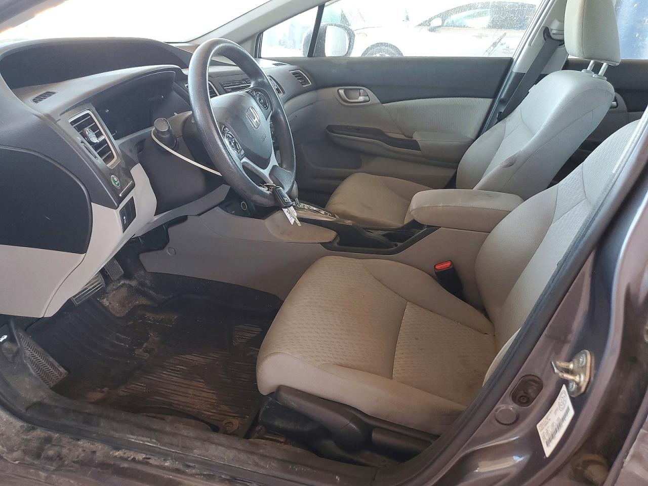 2015 Honda Civic Lx Gray vin: 2HGFB2F41FH051944