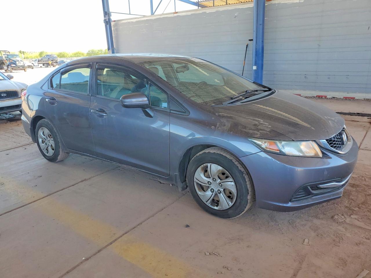 2015 Honda Civic Lx Gray vin: 2HGFB2F41FH051944