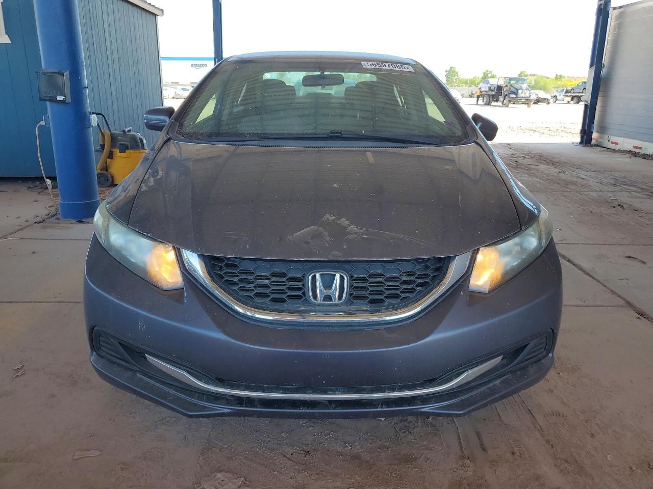 2015 Honda Civic Lx Gray vin: 2HGFB2F41FH051944