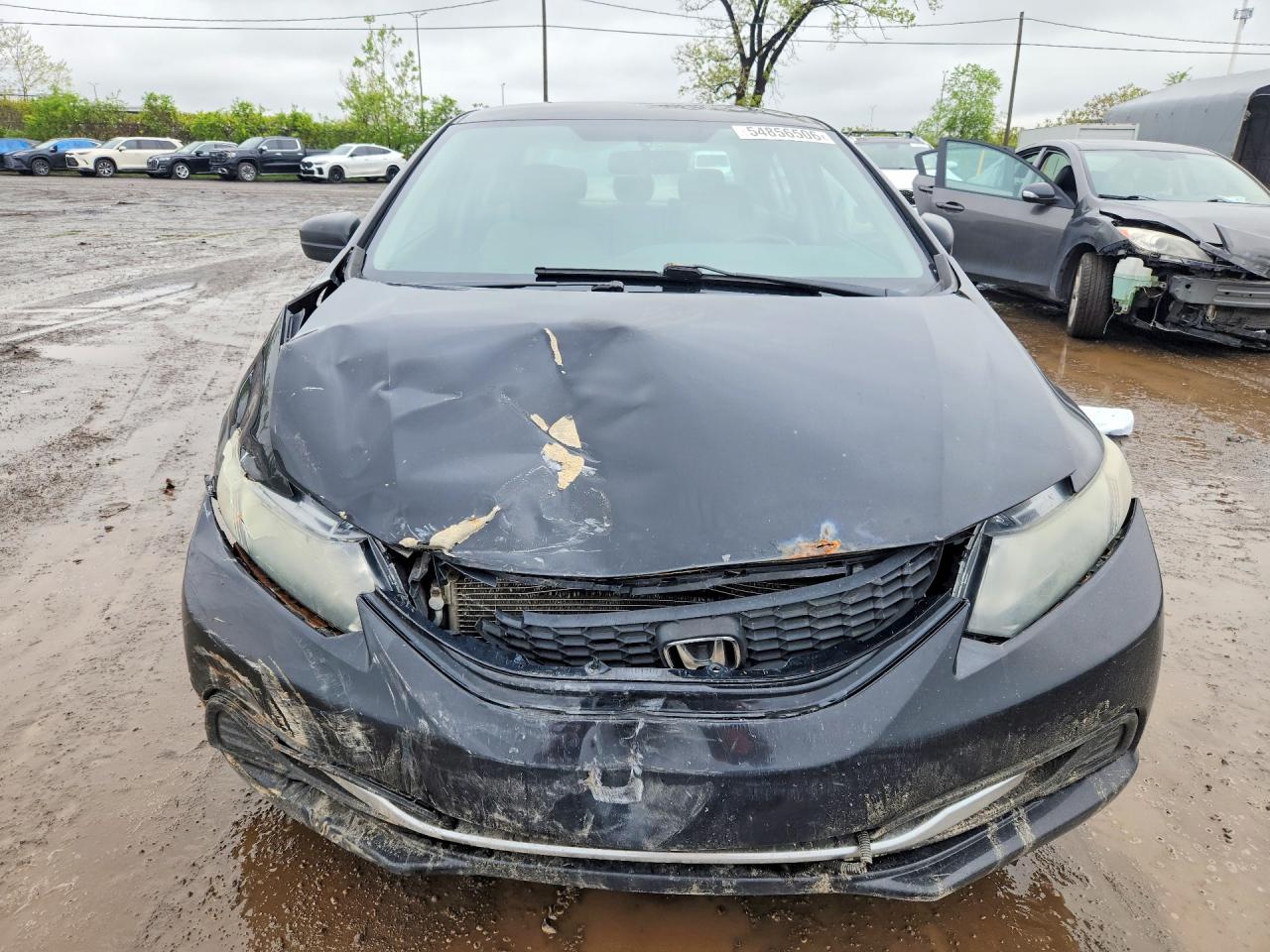 2015 Honda Civic Lx Black vin: 2HGFB2F41FH054083