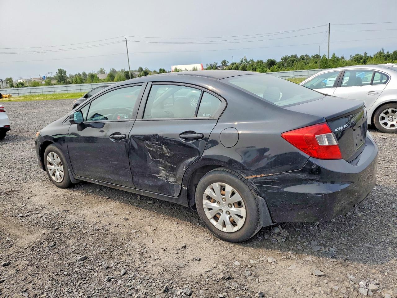 2012 Honda Civic Lx Black vin: 2HGFB2F42CH027020