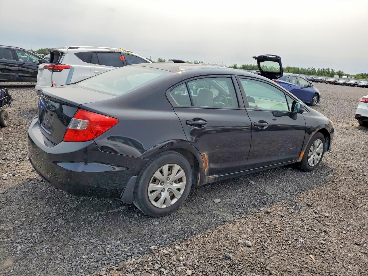 2012 Honda Civic Lx Black vin: 2HGFB2F42CH027020