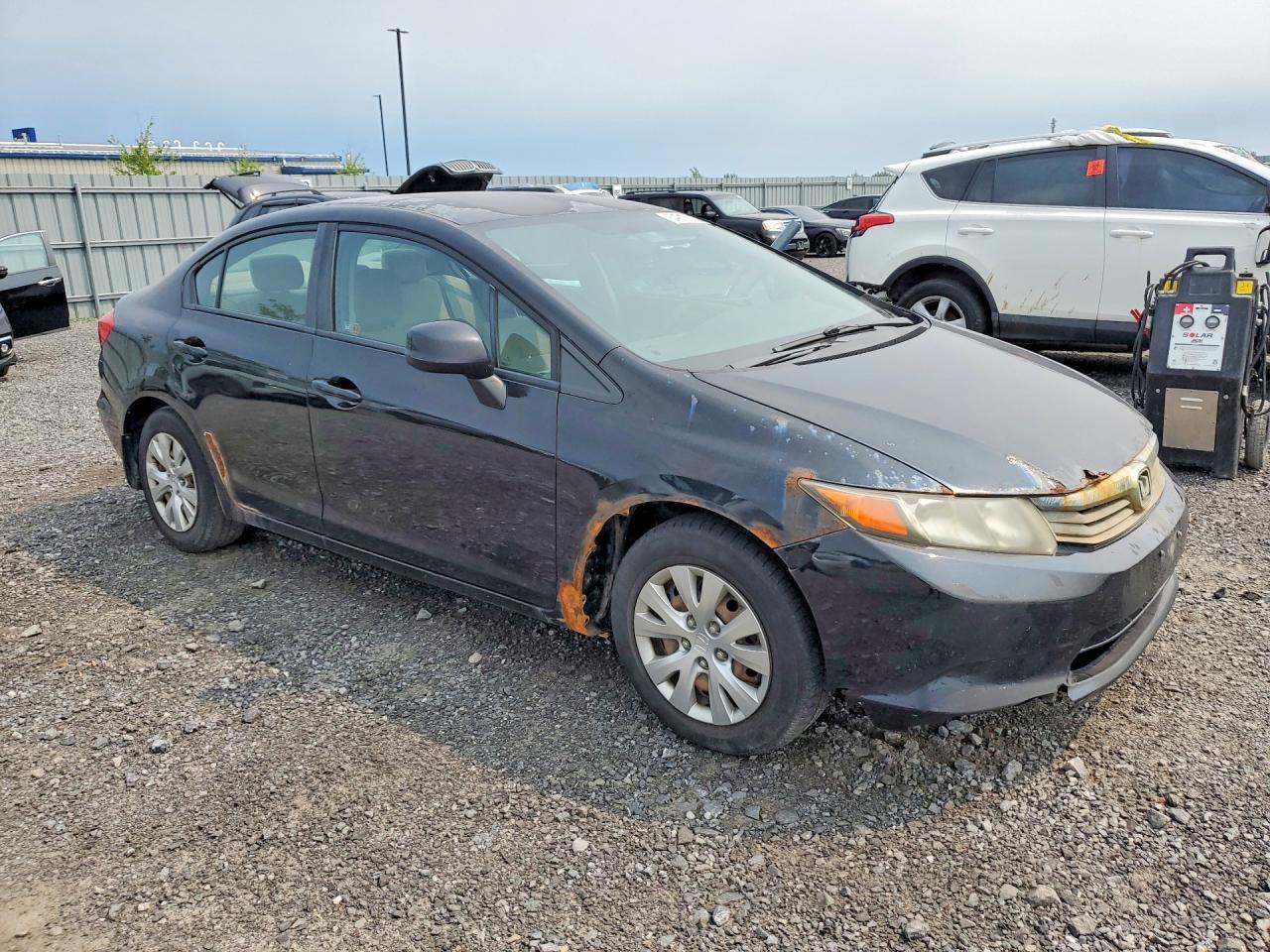 2012 Honda Civic Lx Black vin: 2HGFB2F42CH027020