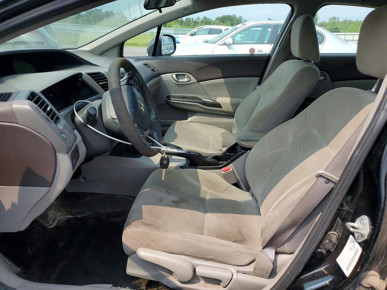 2012 Honda Civic Lx Black vin: 2HGFB2F42CH027020