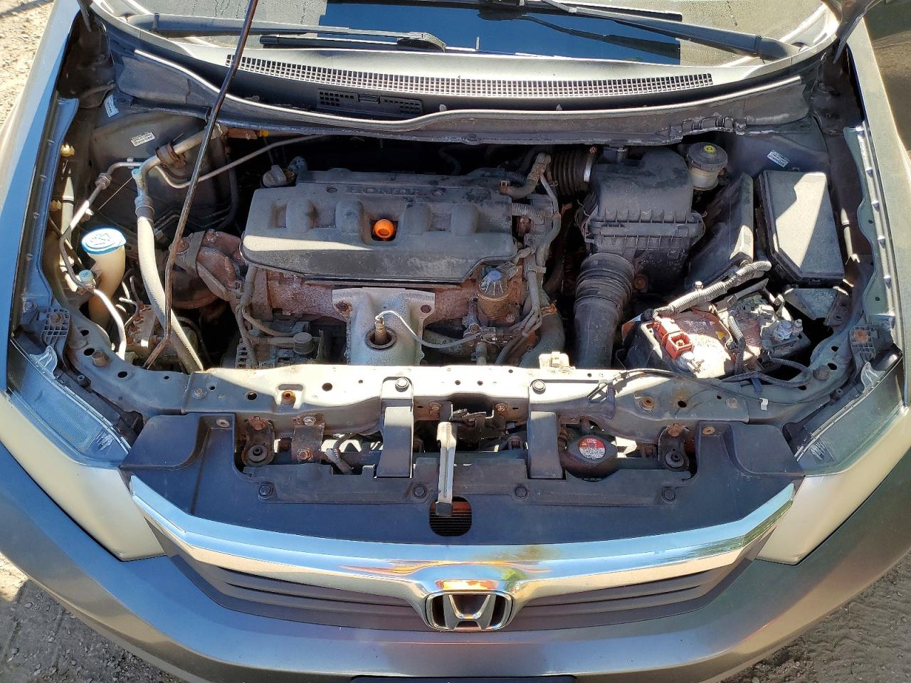 2012 Honda Civic Lx Gray vin: 2HGFB2F42CH100712
