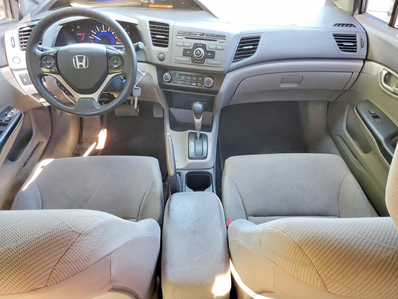 2012 Honda Civic Lx Gray vin: 2HGFB2F42CH100712