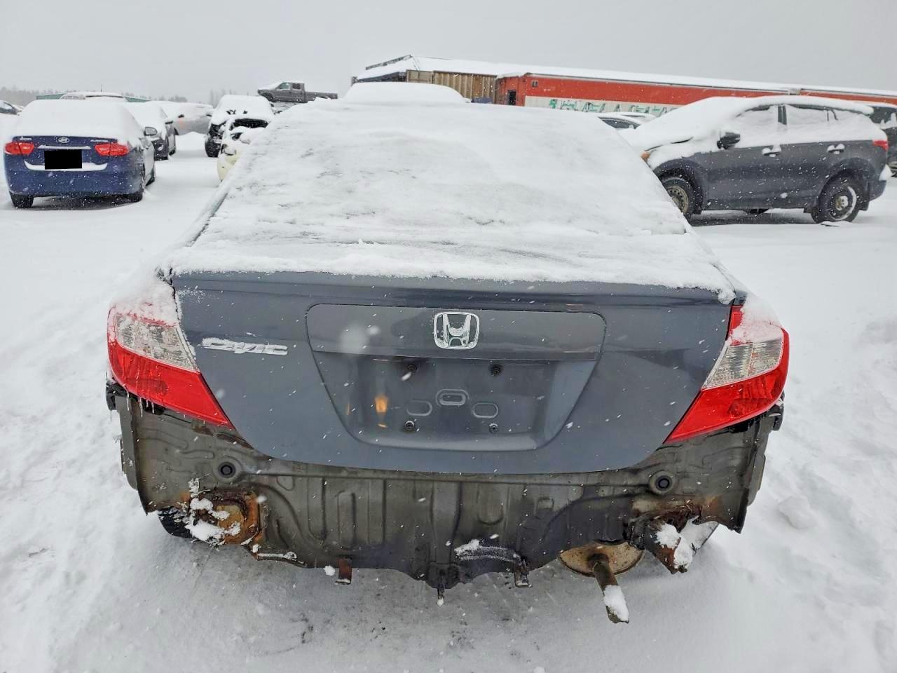 2012 Honda Civic Lx Gray vin: 2HGFB2F42CH101827