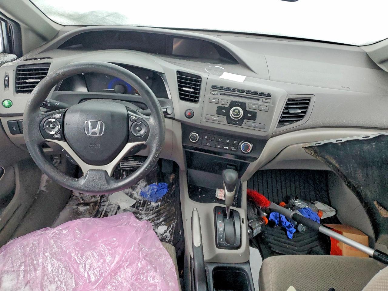 2012 Honda Civic Lx Gray vin: 2HGFB2F42CH101827