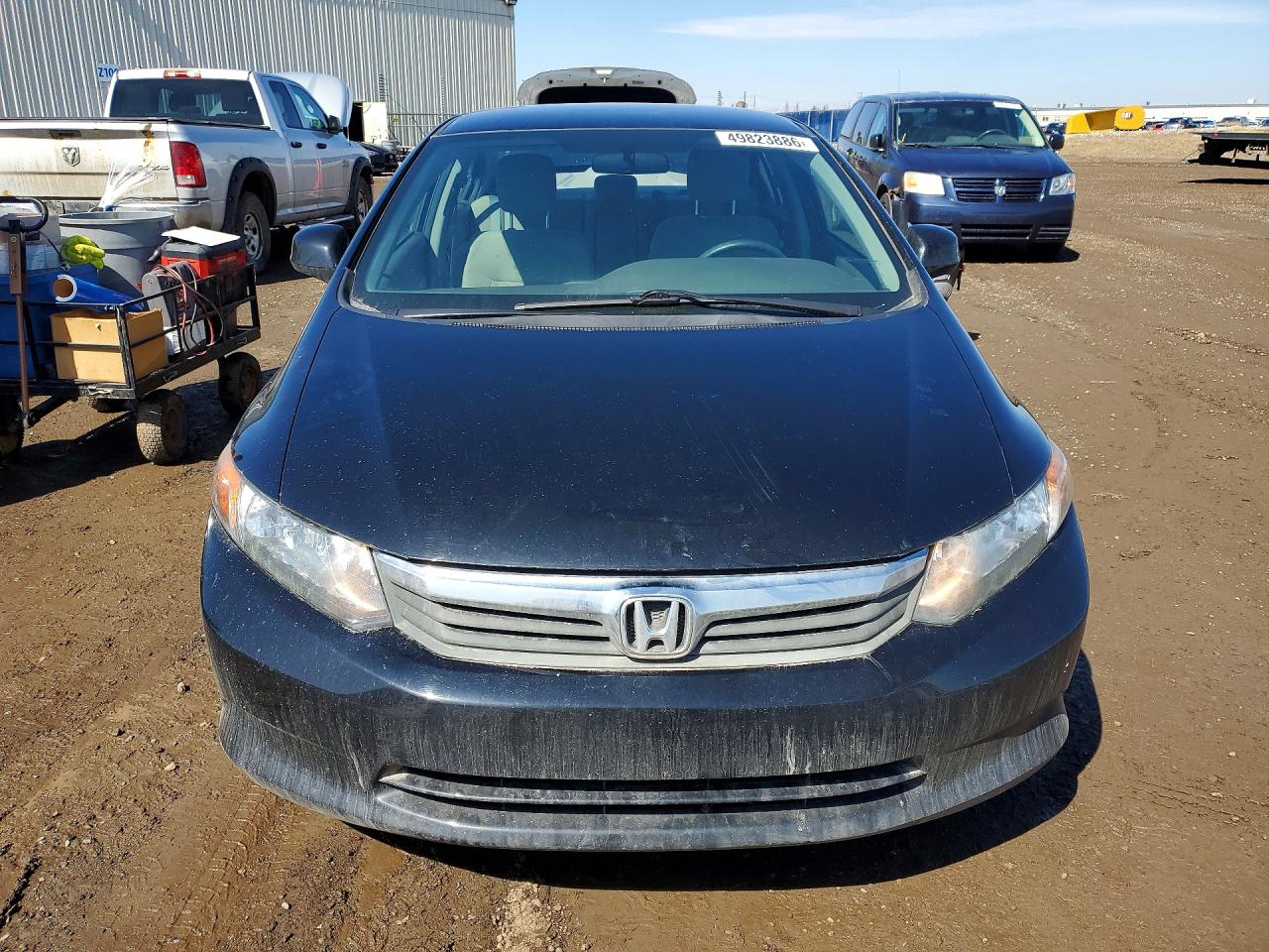 2012 Honda Civic Lx Black vin: 2HGFB2F42CH110401