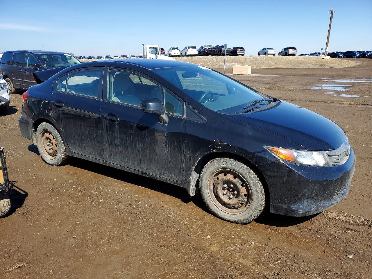 2012 Honda Civic Lx Black vin: 2HGFB2F42CH110401