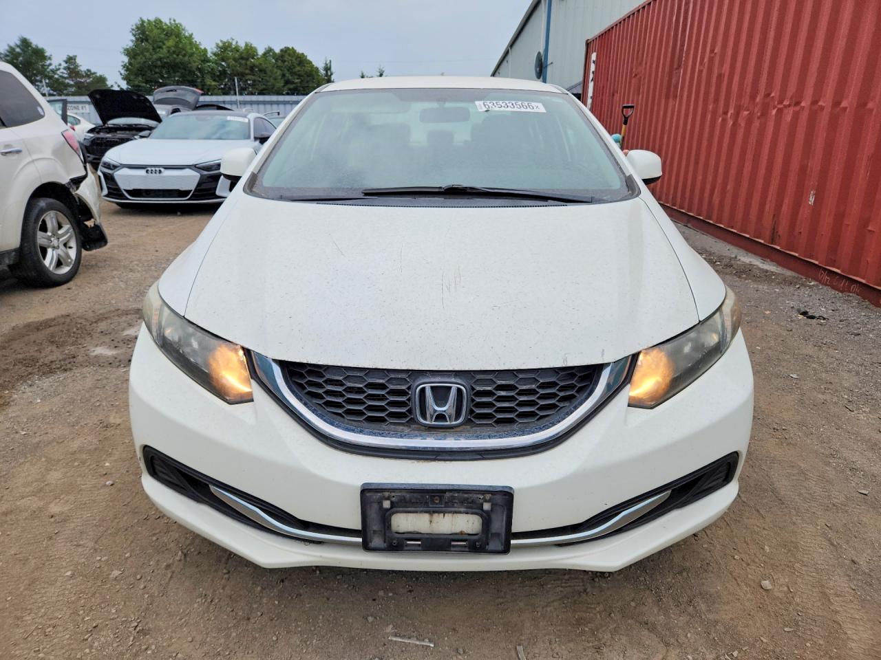 2013 Honda Civic Lx Белый vin: 2HGFB2F42DH007979