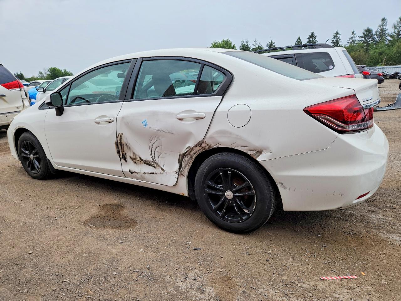 2013 Honda Civic Lx Белый vin: 2HGFB2F42DH007979