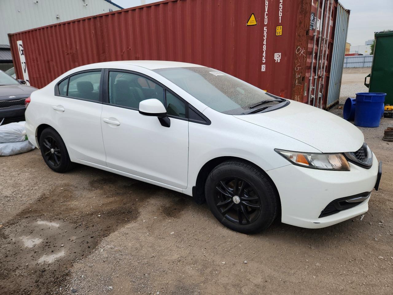 2013 Honda Civic Lx Белый vin: 2HGFB2F42DH007979