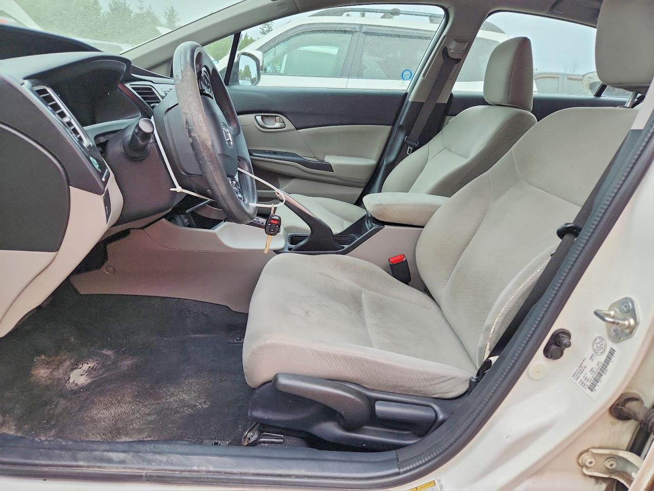 2013 Honda Civic Lx Белый vin: 2HGFB2F42DH007979