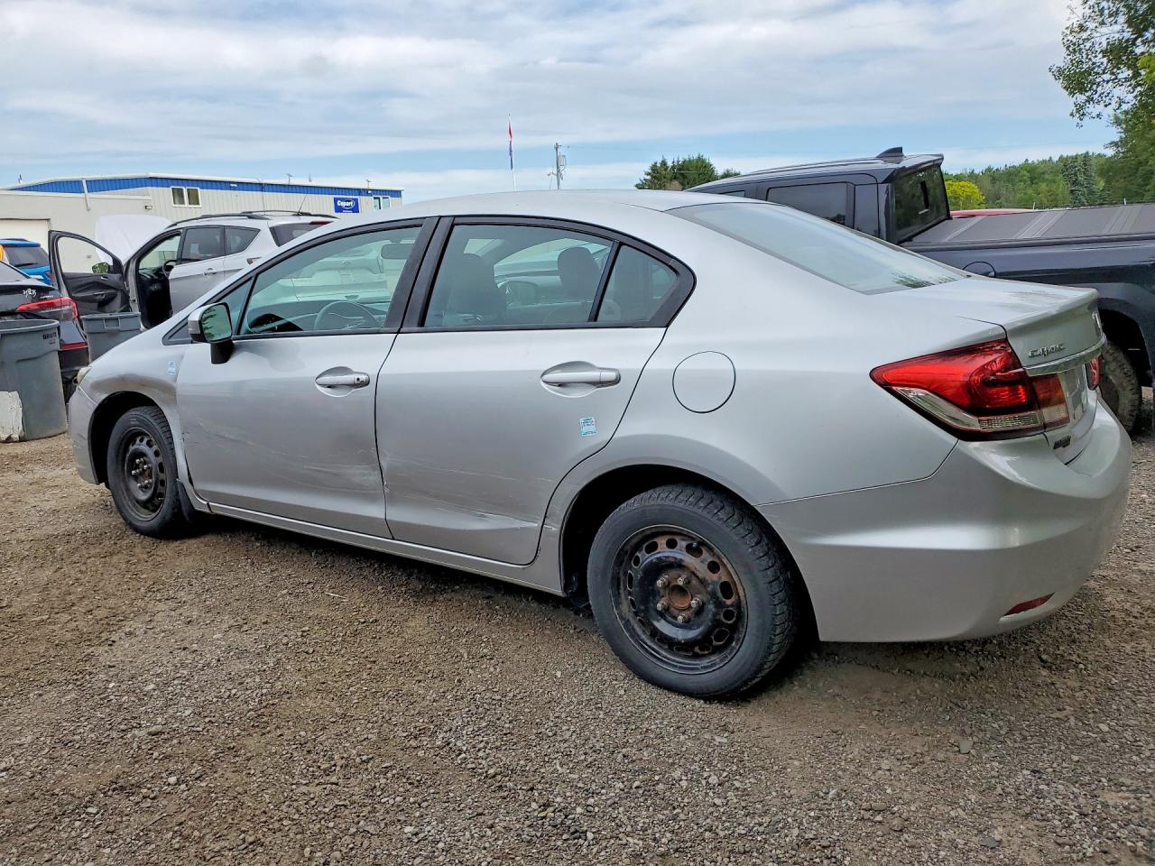 2014 Honda Civic Lx Silver vin: 2HGFB2F42EH020068