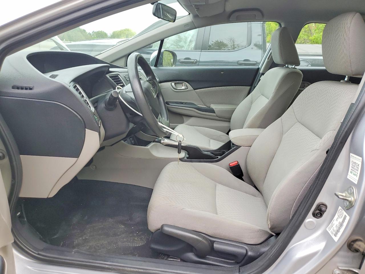 2014 Honda Civic Lx Silver vin: 2HGFB2F42EH020068