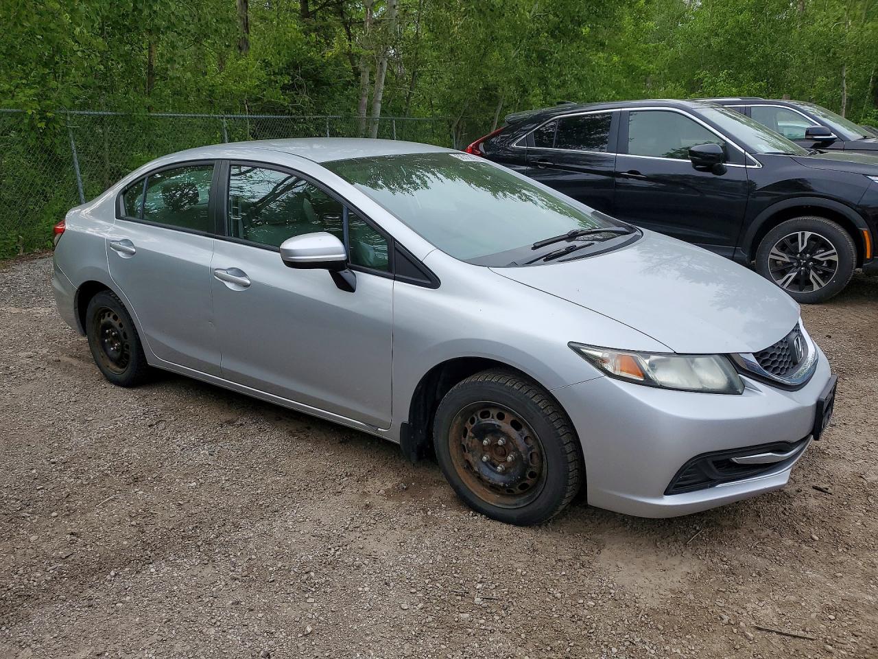 2014 Honda Civic Lx Silver vin: 2HGFB2F42EH020068