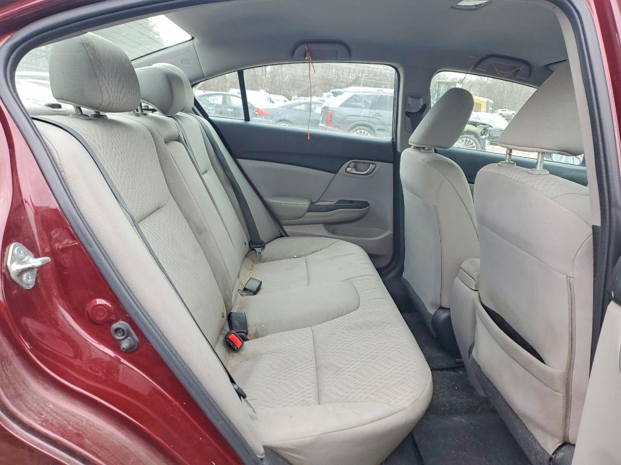 2014 Honda Civic Lx Maroon vin: 2HGFB2F42EH042233