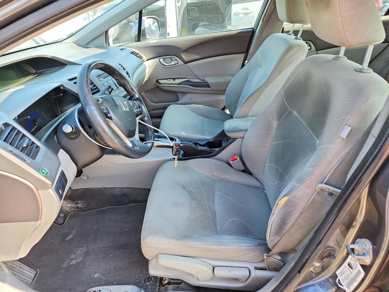 2012 Honda Civic Lx Gray vin: 2HGFB2F43CH025647