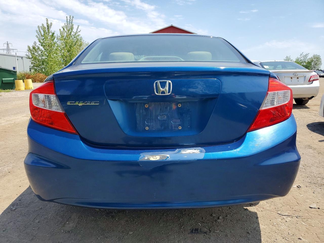 2012 Honda Civic Lx Blue vin: 2HGFB2F43CH031769