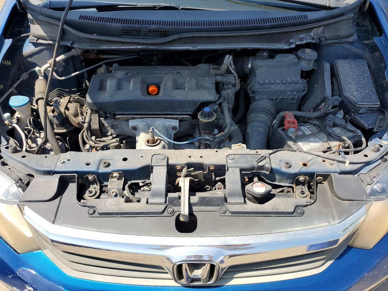 2012 Honda Civic Lx Blue vin: 2HGFB2F43CH031769