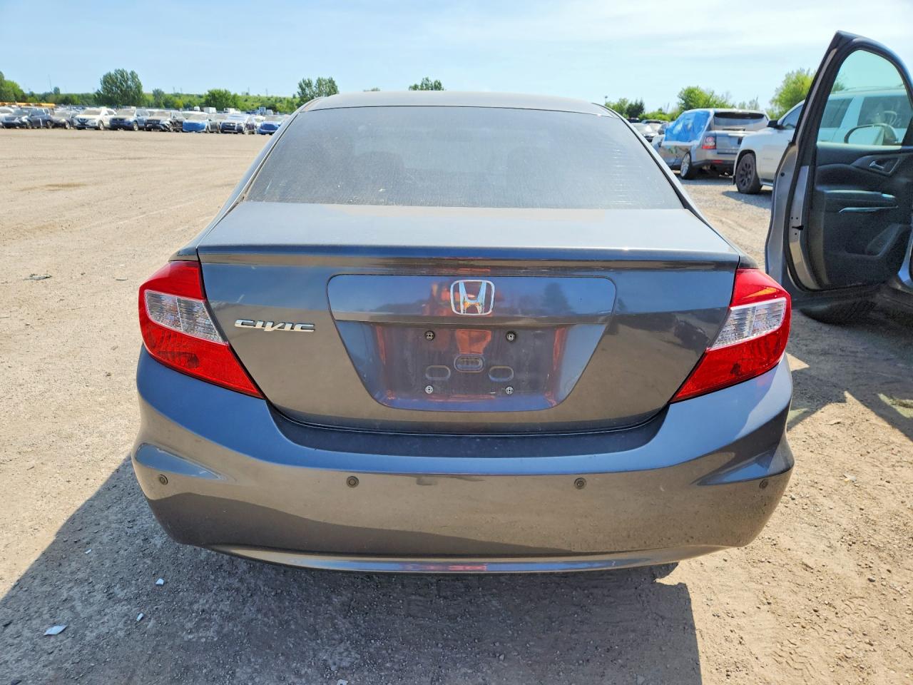 2012 Honda Civic Lx Gray vin: 2HGFB2F43CH047194