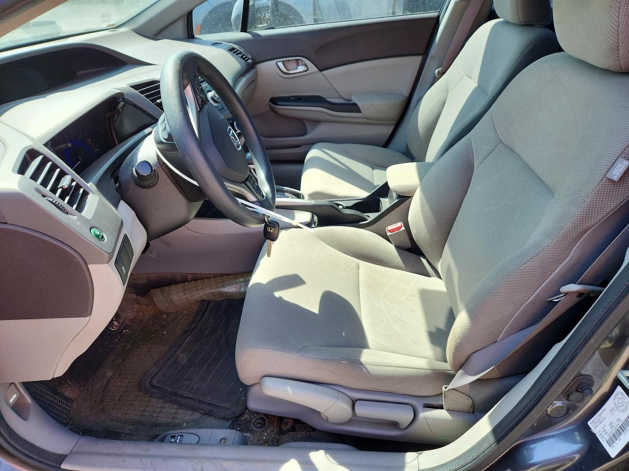 2012 Honda Civic Lx Gray vin: 2HGFB2F43CH047194