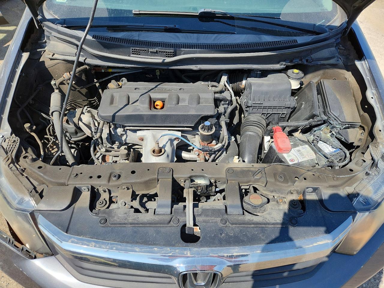 2012 Honda Civic Lx Gray vin: 2HGFB2F43CH047194